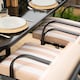 image 6 of Hadleigh Reclining 6 Seater Garden Dining And Leisure Furniture Set In Beige