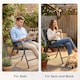 image 7 of Outsunny 2Pcs Garden Chair Cushions, Waterproof Seat Pads | Grey | Dark Grey | 50 x 50 x 7 cm