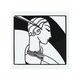 image 1 of Art Deco Woman Splash Back | White