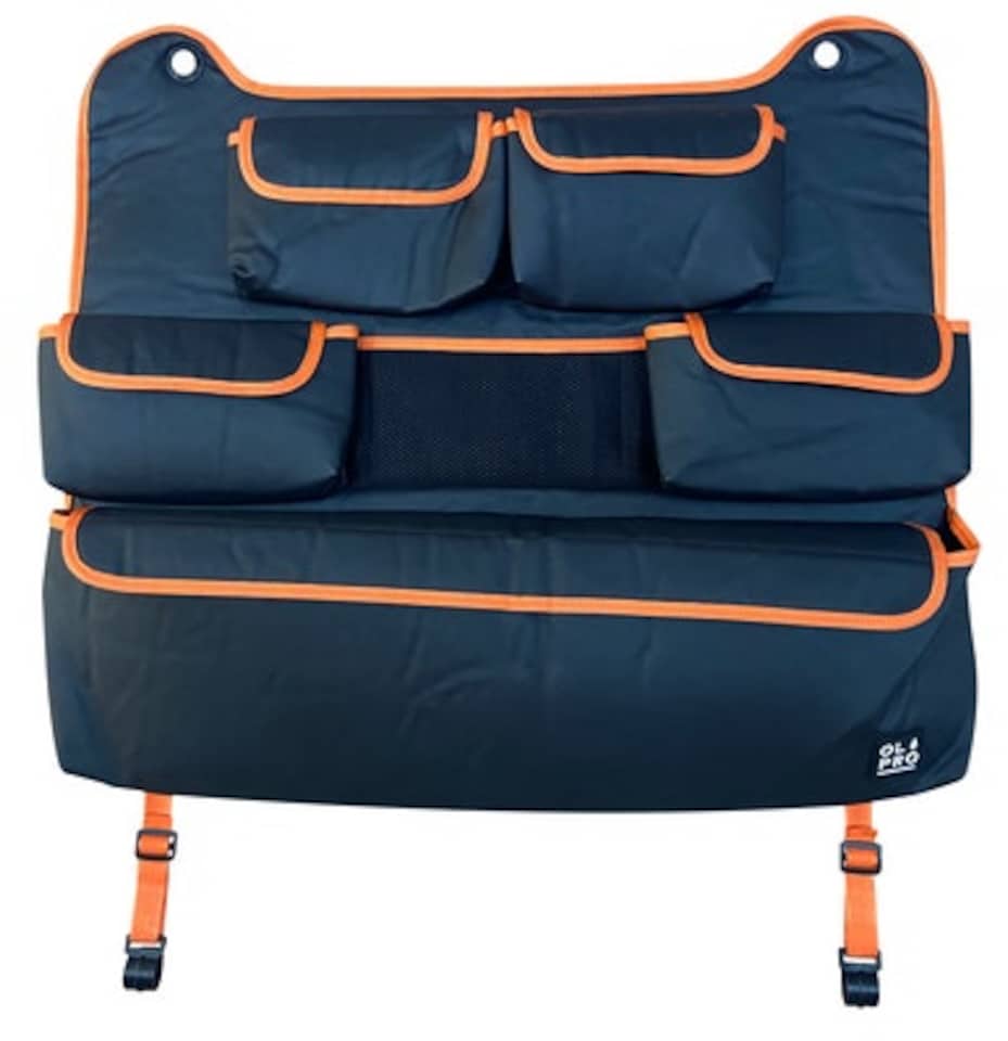image 1 of Rear Double Seat Storage Organiser - Orange