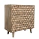 image 2 of Geometric 2+2 Drawer Chest of Drawer - Mango Wood - L45 x W90 x H96 cm - Mango Light Finish