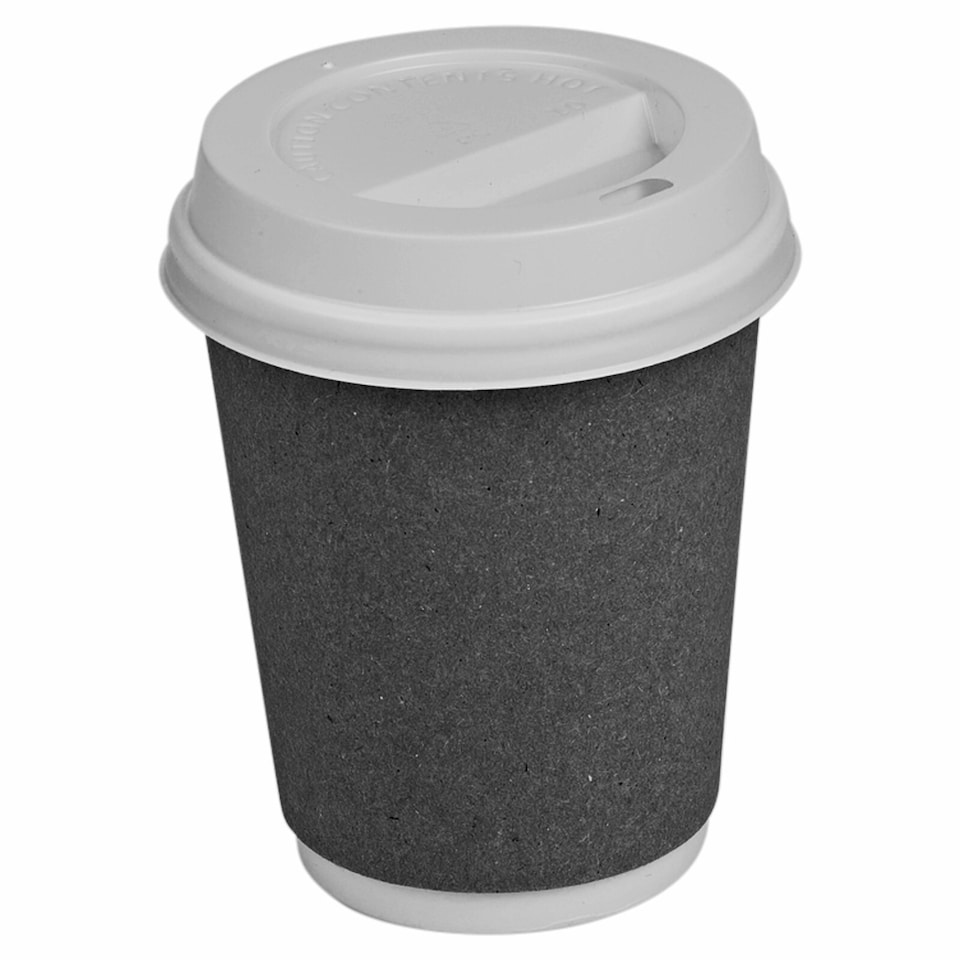 image 1 of Plastic Sip Through Lids For 8oz Hot Drink Cups White - Lids Only | White | White | One Size | 500