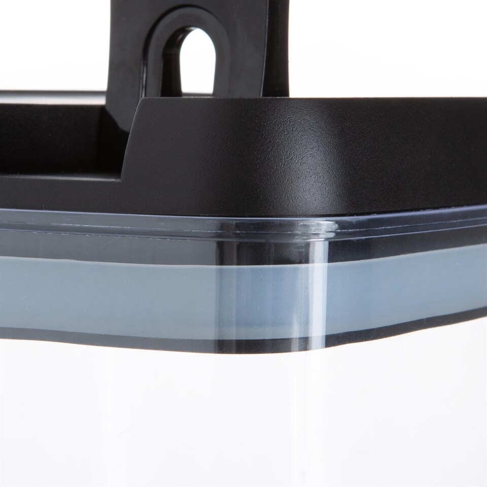 image 1 of Argon Tableware 9x Food Storage Containers - 500ml - Black Airtight Plastic Storage Pantry Food Organiser with Flip Lock Lid