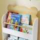 image 9 of AIYAPLAY Kids Bookshelf, 3 Tier Children Bookcase, Bear Theme Toddler Space-Saving Bookcase for Living Room, Kids Room, Playroom, White