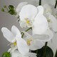 image 2 of 60cm Orchid Artificial White - Marble Effect  Ceramic Planter