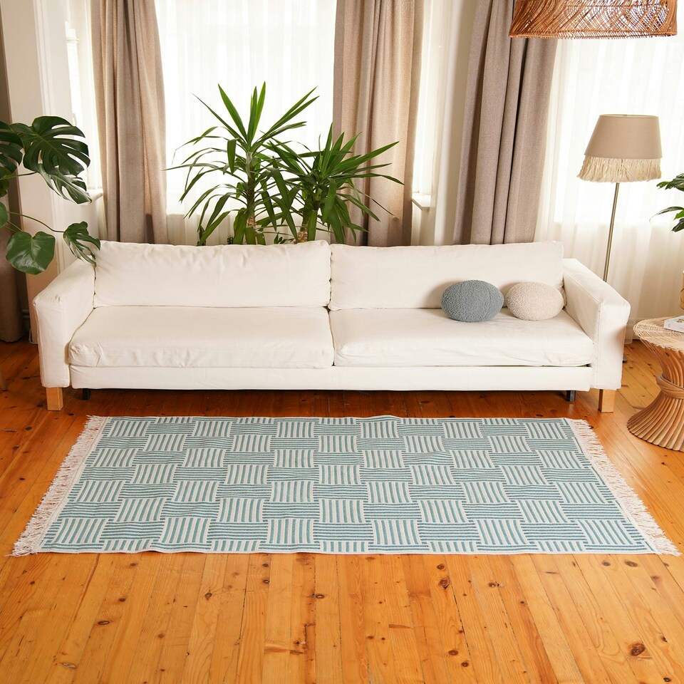 image 1 of Line Collection Kilim Rug - 180 x 120 cm