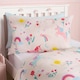 image 4 of OHS Kids Unicorn Magic Reversible Duvet Cover and Pillowcase Bedding Set, Single - Multi
