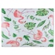 image 1 of Flamingo  Leaves Glass Chopping Board | Multi