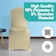image 5 of Chair Cover Spandex Polyester Stretch, Flat Dining Slipcovers - 10pcs