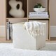 image 3 of OHS 2 Pack Folding Storage Cubes Soft Matte Velvet Collapsible Home Modern Storage Organiser Space Saving Square Ottoman Boxes Cream | Natural