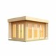 image 2 of Dominica-Log Cabin, Wooden Garden Room, Timber Summerhouse, Home Office - L660 x W480 x H245.1 cm Brown