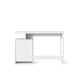 image 2 of Bridport Office Writing Desk in White | White | White