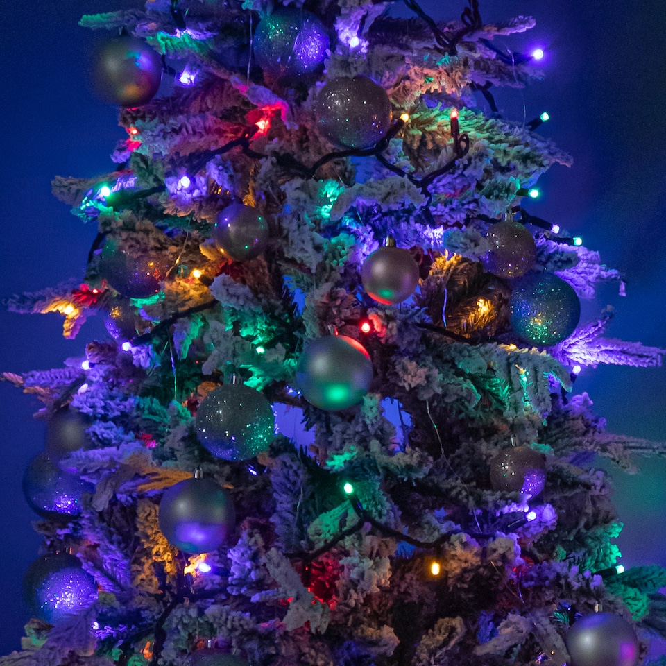 image 1 of 9.9m (100 LED) Snowtime Multi-Coloured Connectable Lights with 3m Lead Wire