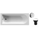 image 1 of Round Single Ended Bath and Chrome Waste - 1700 x 700mm White