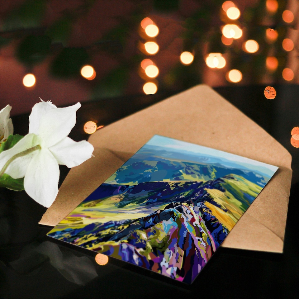 image 1 of Cairngorm Mountains Scottish Highlands Landscape Art Card
