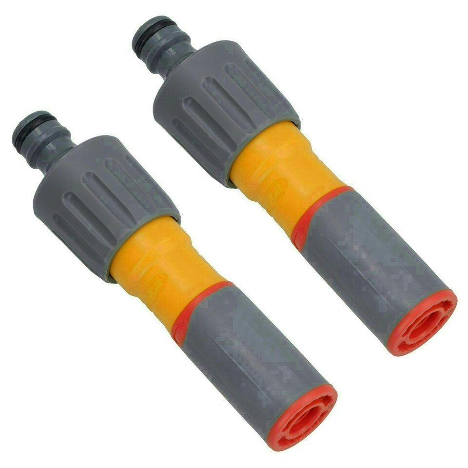 image 1 of Garden Hose Adjustable Twist Spray Nozzle Water Jet / Fine Water Gun Spraying 2pc