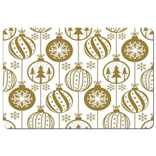 Christmas baubles (placemat)