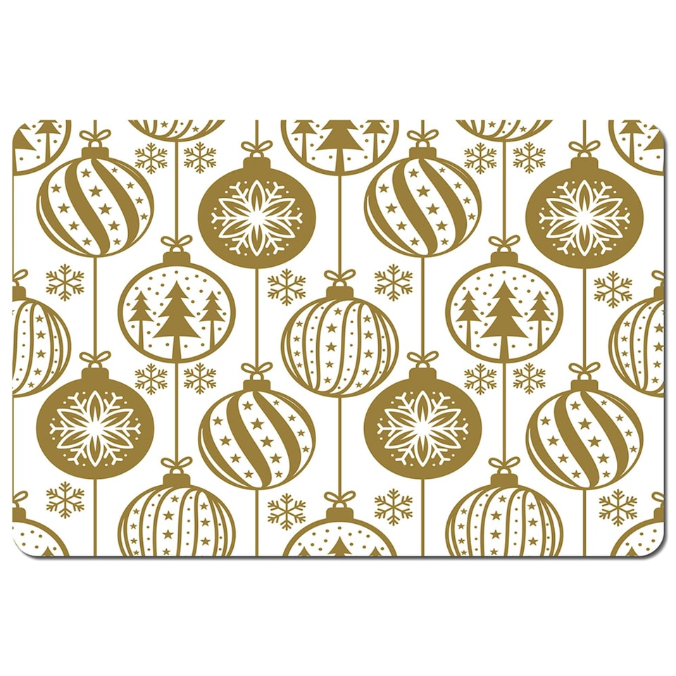 Christmas baubles (placemat)