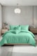 image 2 of Plain Dyed Easy Care Polycotton Duvet Cover And Pillowcase/s Set Bed Linen Green | Green | Mint | Double