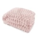 image 1 of Leah Collection Deluxe Throw in Blush Pink (55" x 71") Pink | Pink
