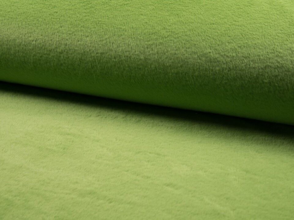 Green Luxury Super Soft Faux Fur Fabric for Dressmaking, Toy Making, 143cm / 56" Wide - per metre
