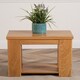 image 2 of Dakota Solid Oak Lamp Table for Living Room