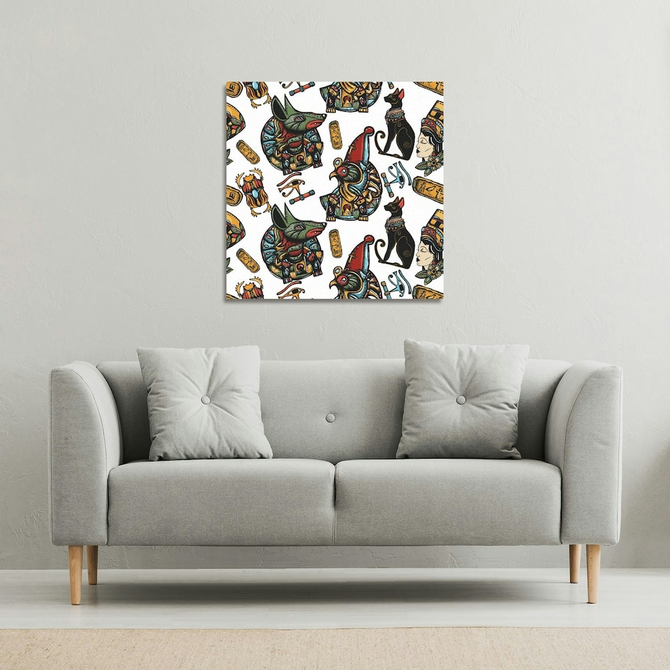 image 1 of Queen Cleopatra. History background (Canvas Print) 114 x 114 x 4cm