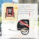 image 7 of PawHut Pet Bicycle Trailer Dog Cat Bike Carrier Water Resistant Red Outdoor