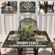 image 5 of Outsunny 5 Pieces Cast Aluminium Garden Dining Set with Parasol Hole, Bronze 
