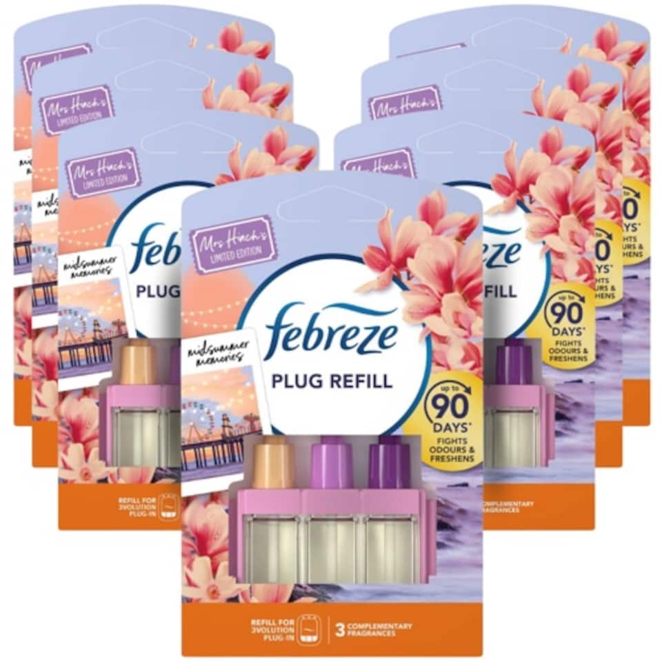 image 1 of Febreze 3volution Plug Refill Mrs Hinch's Midsummer Memories 20ml