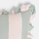 image 5 of OHS 2 x Stripe Garden Cushion Covers Outdoor Water Resistant | Multi | Sage/Cream