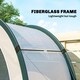 image 6 of Outsunny Foldable Small Greenhouse, Mini Greenhouse with PE Base, Green | Green | Green