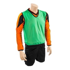 Precision Childrens/Kids Plain Mesh Training Bib - Green - 10-14 Years