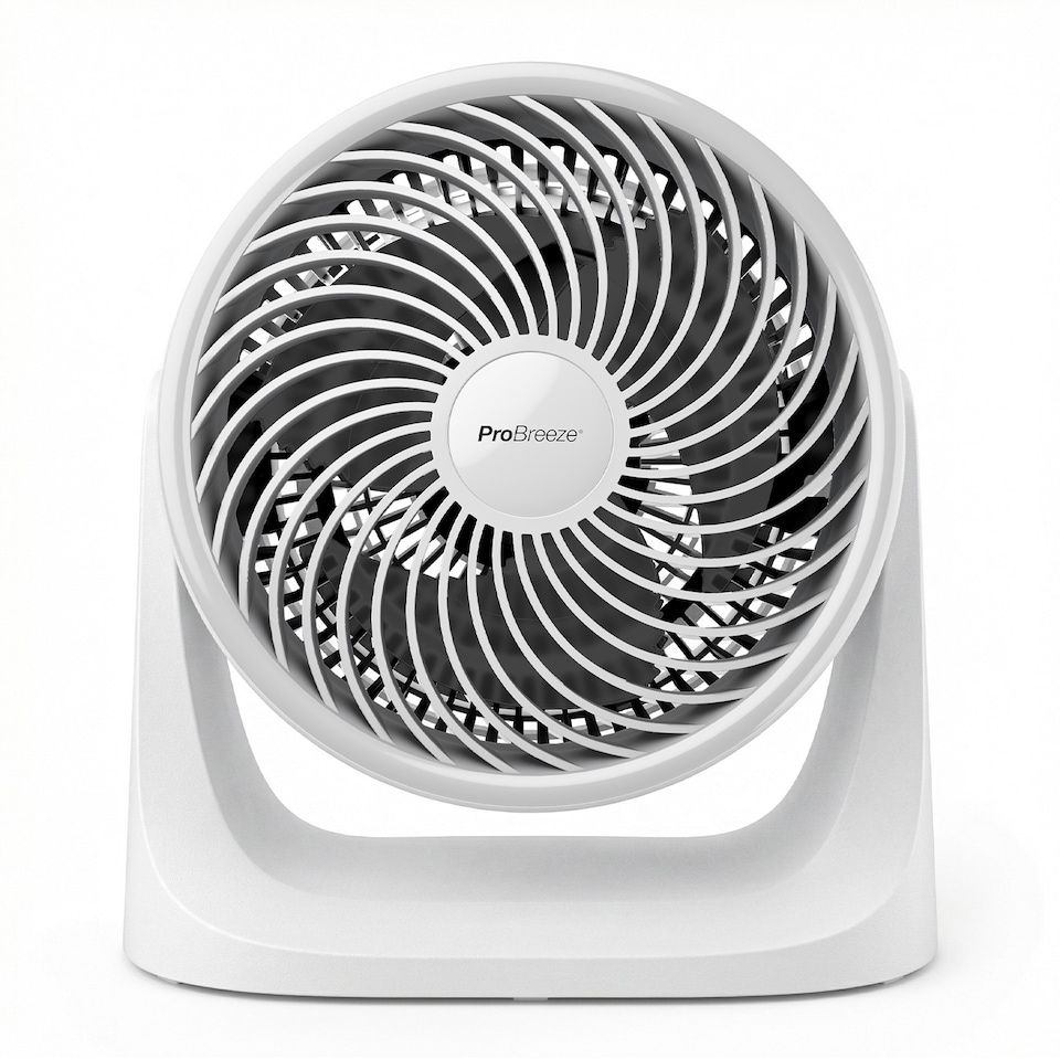 image 1 of Pro Breeze AirFlo Mini 11 inch Turbo Fan - Ultra-Quiet Air Circulator - White