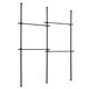 image 6 of Telescopic Double Rail Clothes Wardrobe Organise Hanging Rack Adjustable Storage Black Black | One Size