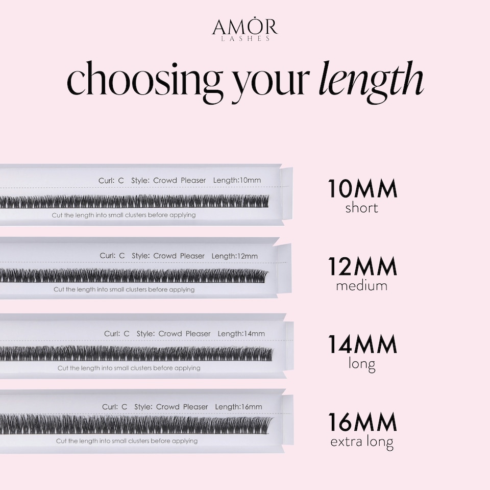 image 1 of House Of Amor - Eyelash Extensions - Crowd Pleaser Length - Natural C Curl - Medium