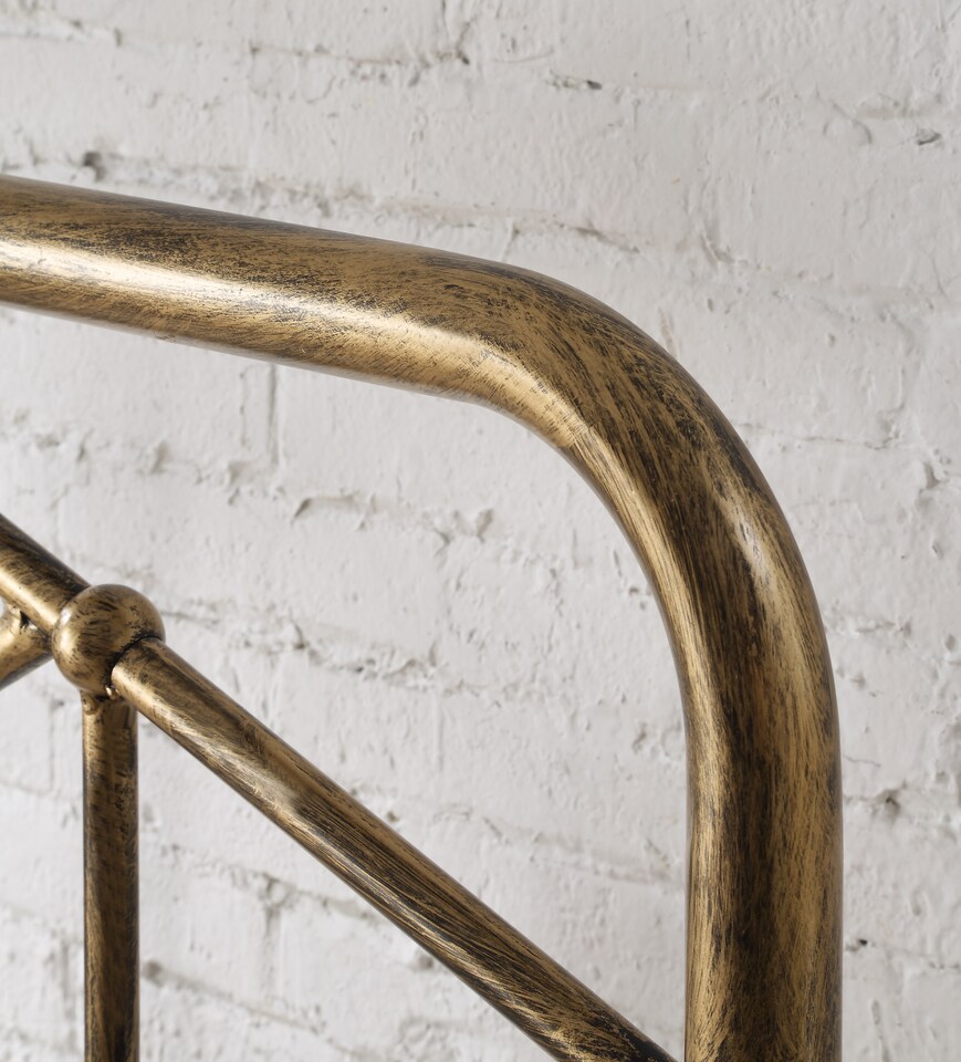 image 1 of 3ft Single Retro bed frame,antique bronze,metal.Rustic,industrial tubular | Bronze | Single