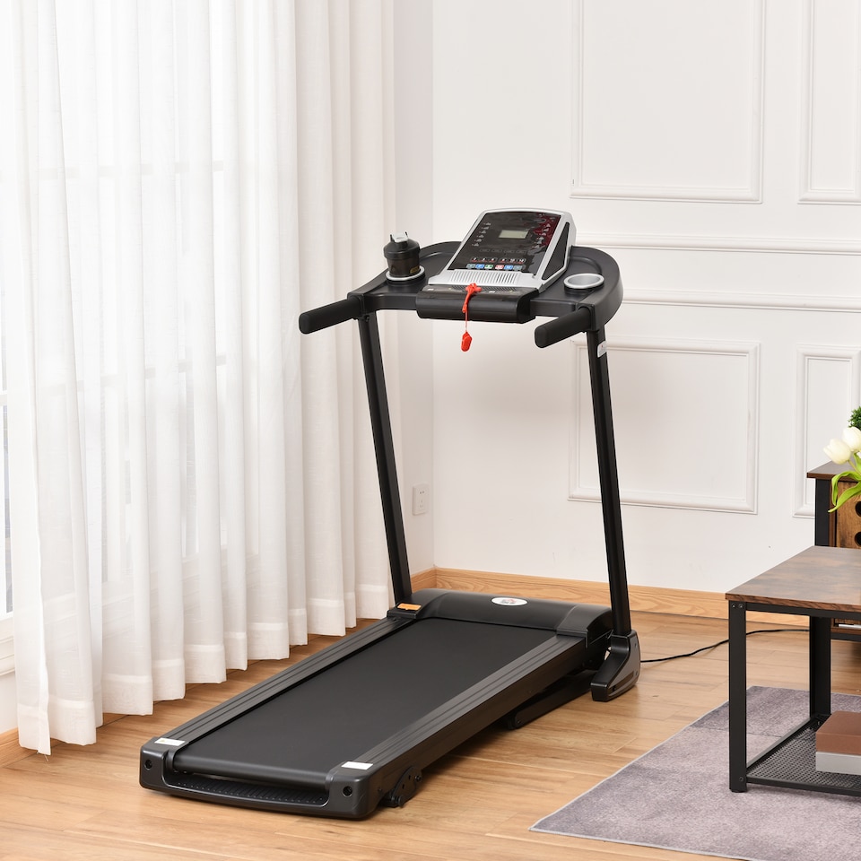 image 1 of HOMCOM Folding 12km/h Electric Treadmill Running Machine w/ Incline LED Display