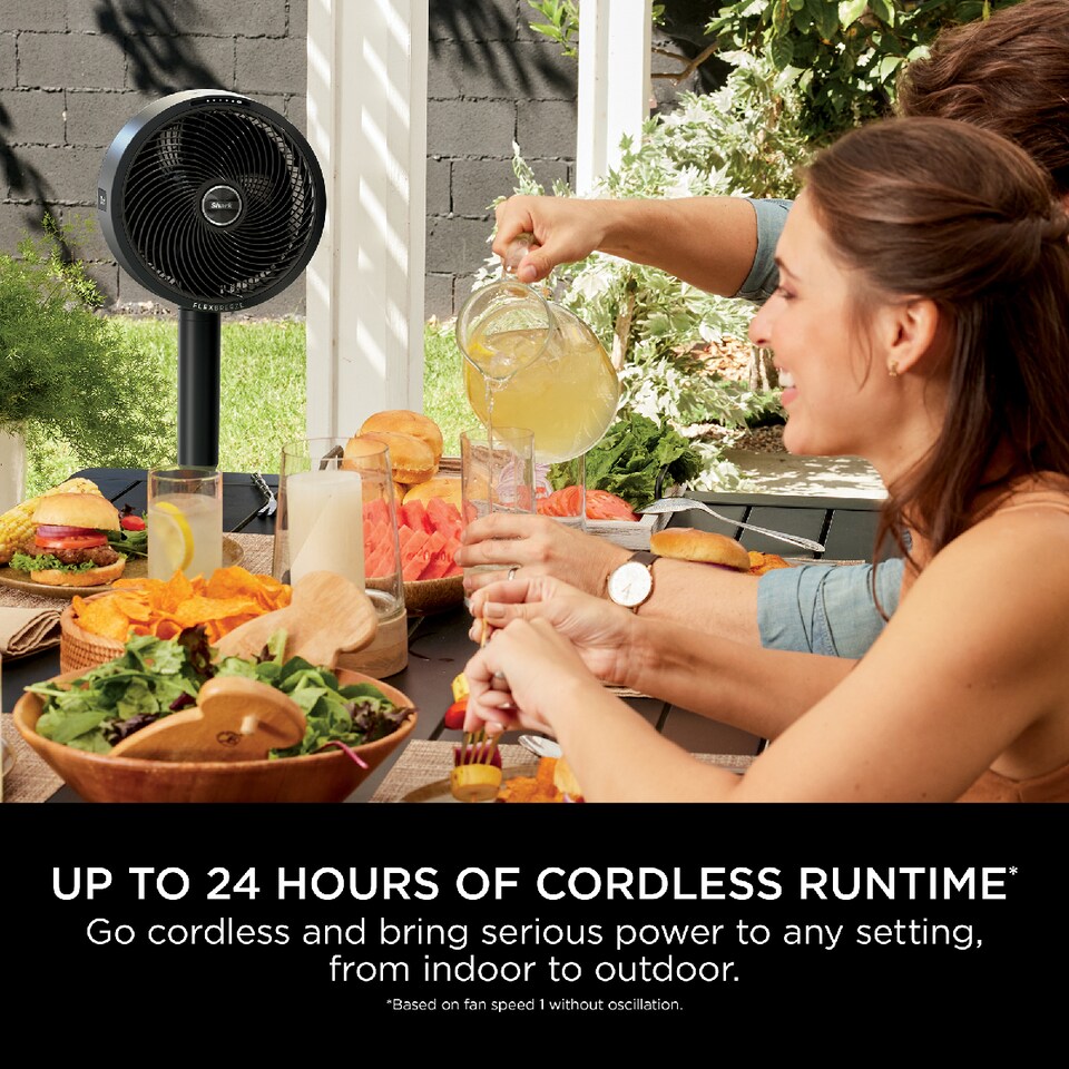 image 1 of Shark FlexBreeze High Velocity Hybrid Cordless and Corded Fan FA220UK