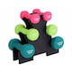 image 6 of 12kg Neoprene Hand Dumbbell Workout Weight Set Including Stand