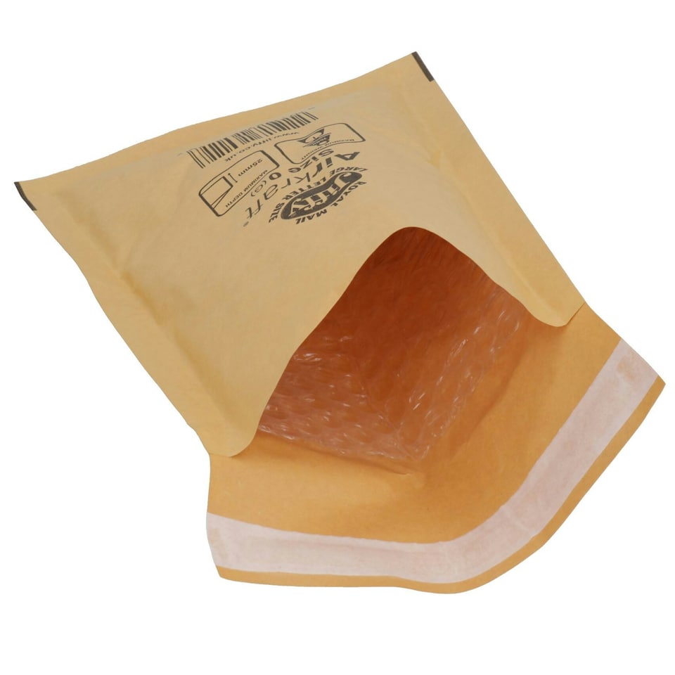 image 1 of 50pk Genuine Gold Jiffy Bag Airkraft Bubble Padded Mail Bag Envelope Size 0
