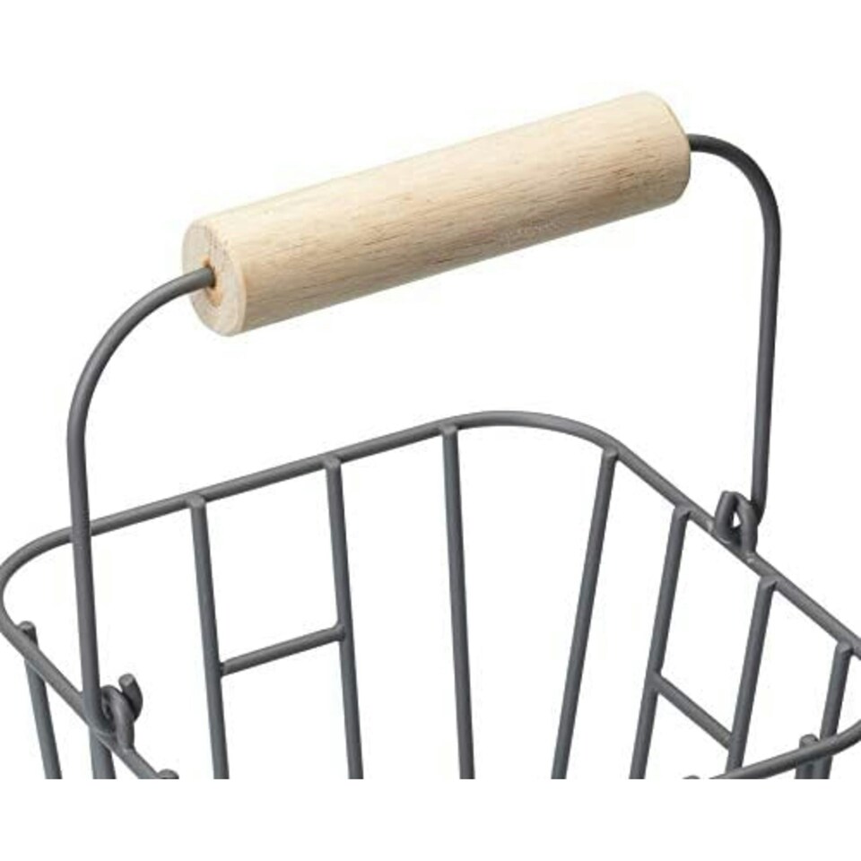 image 1 of KitchenCraft Egg Basket Grey Metal