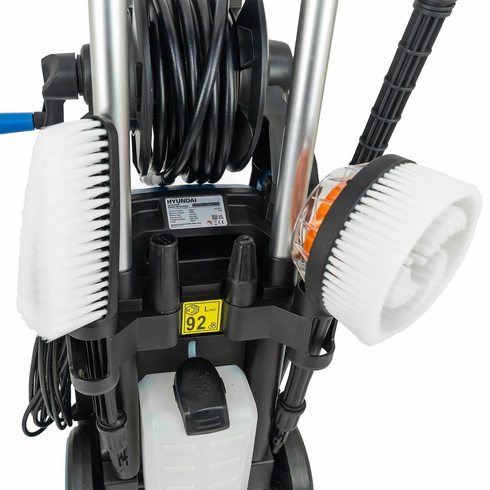 image 1 of Hyundai 180Bar/ 2610psi Electric Pressure Washer, 8L/min, 2400W High-Performance Jet Wash with Hose & Attachments | HYW2400E