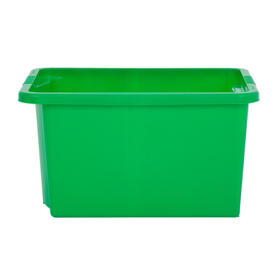 image 1 of Wham Stack & Store 4 x 35L Plastic Storage Boxes | Green | 4