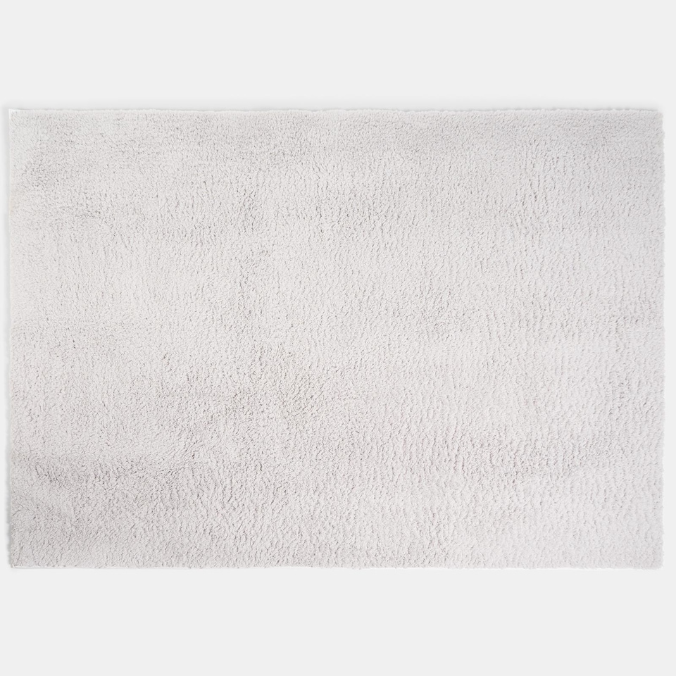 image 1 of OHS Fluffy Teddy Rug Soft Floor Carpet Non Slip Area Mat - 80 x 150cm | Silver | 80cm x 150cm