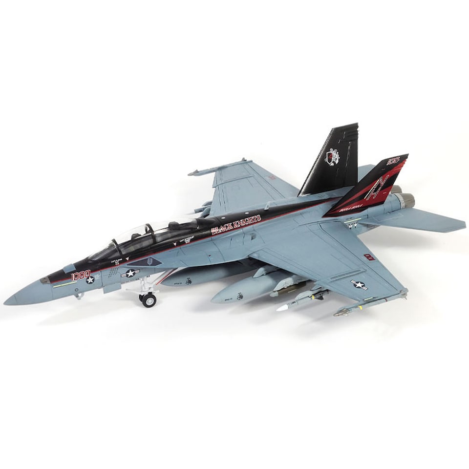 image 1 of Academy F-A-18F VFA-154 Black Knights US Navy Fighter Model Kit Scale 1-72