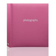 ARPAN Slip In Case Book-Bound Memo Photo Album – Holds 200 Photos 6" x 4" (10x15cm) – Hardcover Memory Album with Writing Space for Family, Wedding & Travel Pictures