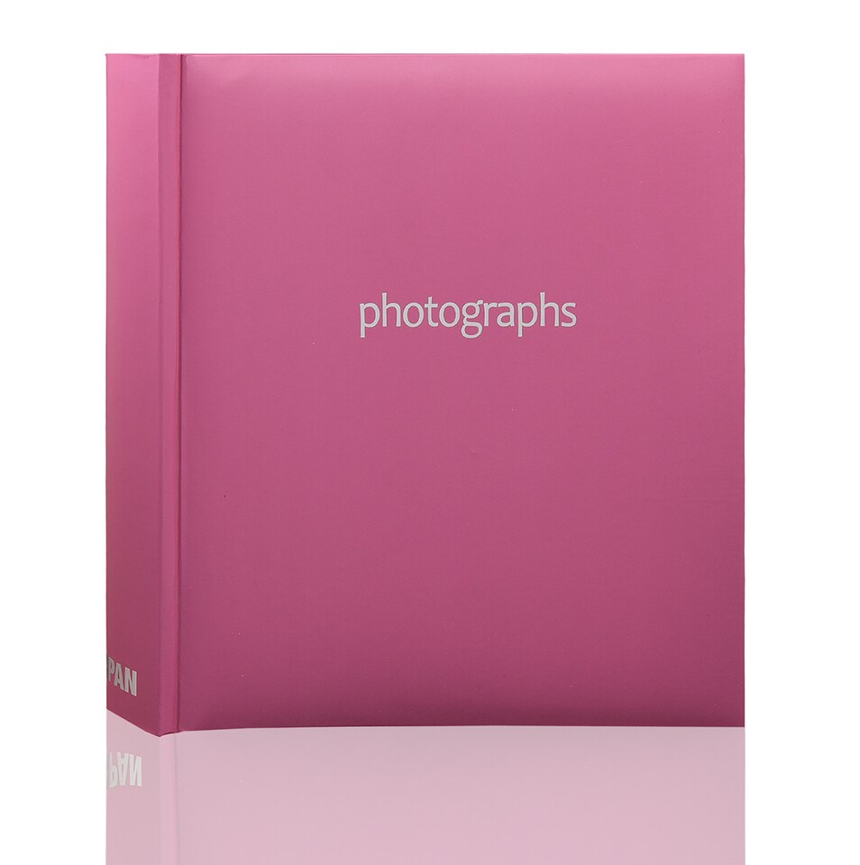 image 1 of ARPAN Slip In Case Book-Bound Memo Photo Album – Holds 200 Photos 6" x 4" (10x15cm) – Hardcover Memory Album with Writing Space for Family, Wedding & Travel Pictures