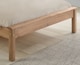 image 4 of 5ft King Size Waxed Pine,Wood,Wooden Low Foot End,Solid Panel Bed Frame.Shaker Style | Clear | Pine | King