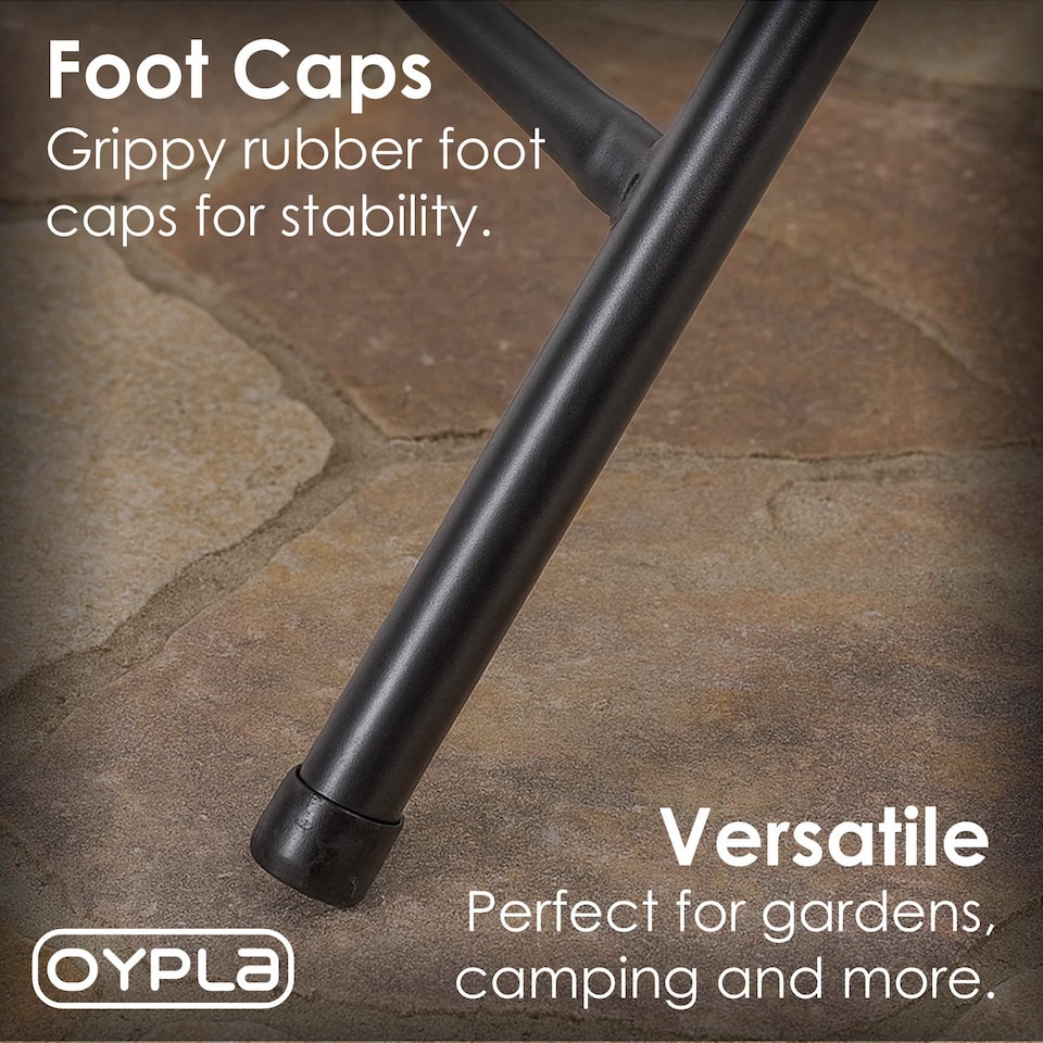 image 1 of 80cm Round Folding Heavy Duty Outdoor Rattan Patio Garden Bistro Table | Brown